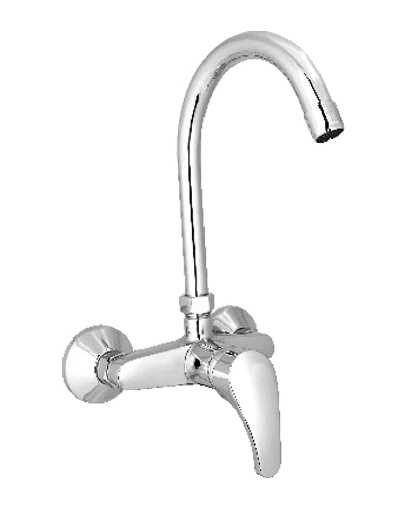 Single Lever Sink Mixer — Wall Mounted — Stream at Bandhan Ceramic Single Lever Sink Mixer — Wall Mounted — Stream at Bandhan Ceramic