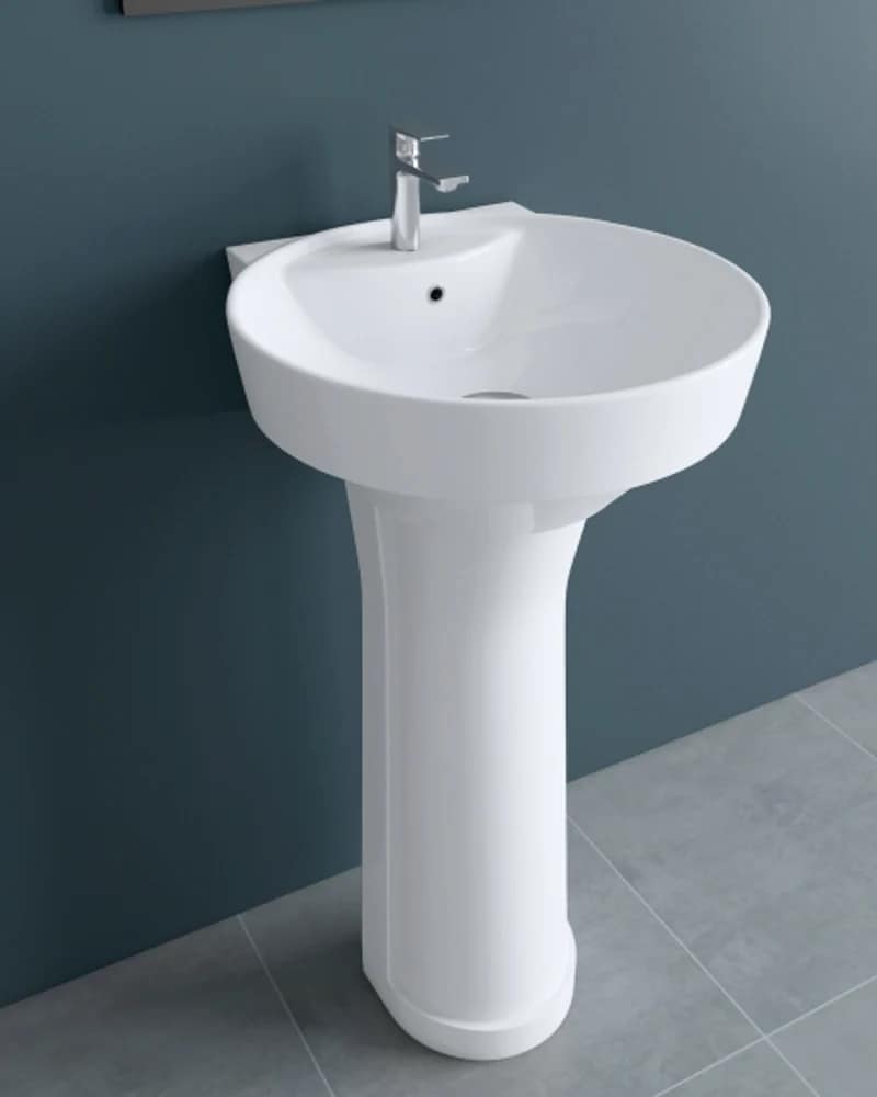 Elvino / Olin — BHOLS Full-Pedestal Basin Sets at Bandhan Ceramic Elvino / Olin — BHOLS Full-Pedestal Basin Sets at Bandhan Ceramic