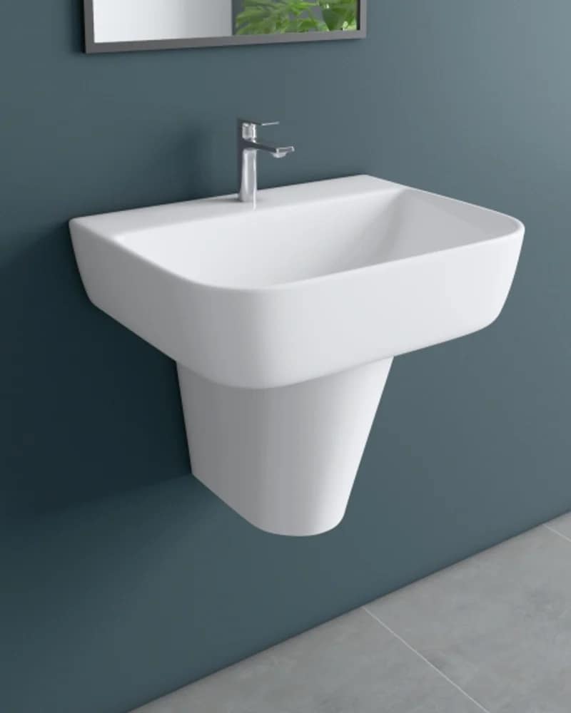 Conrad / Isla — BHOLS Half-Pedestal Basin Sets at Bandhan Ceramic Conrad / Isla — BHOLS Half-Pedestal Basin Sets at Bandhan Ceramic