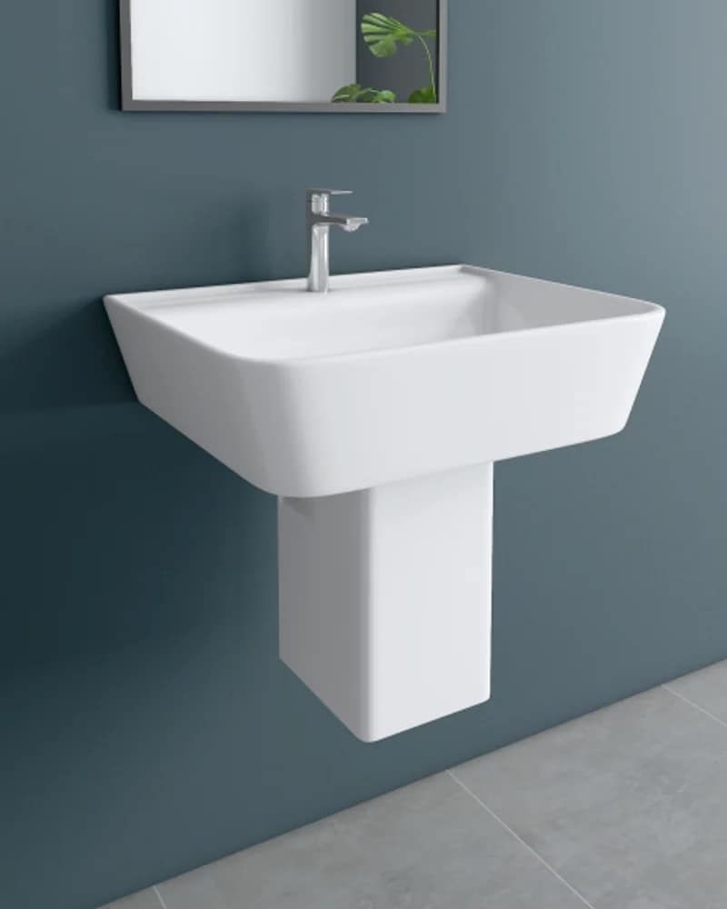 Kuma / Jeli — BHOLS Half-Pedestal Basin Sets at Bandhan Ceramic Kuma / Jeli — BHOLS Half-Pedestal Basin Sets at Bandhan Ceramic
