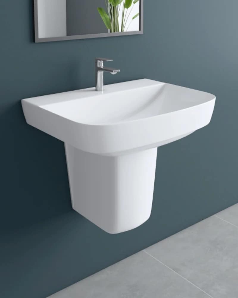 Romi / Amy — BHOLS Half-Pedestal Basin Sets at Bandhan Ceramic Romi / Amy — BHOLS Half-Pedestal Basin Sets at Bandhan Ceramic