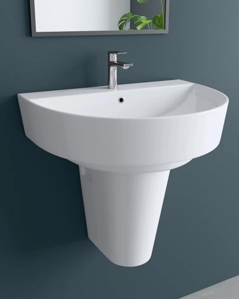 Walter / Isla — BHOLS Half-Pedestal Basin Sets at Bandhan Ceramic Walter / Isla — BHOLS Half-Pedestal Basin Sets at Bandhan Ceramic