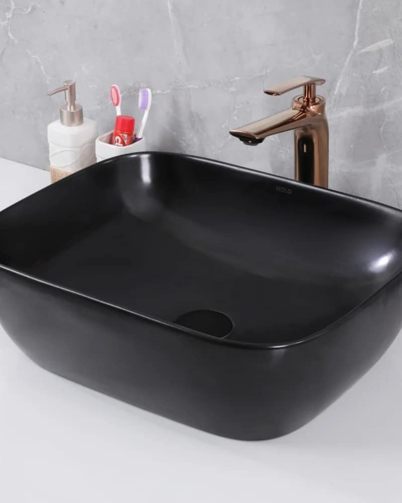 Fonza Black 7004 — BHOLS Table-Top Colour at Bandhan Ceramic Fonza Black 7004 — BHOLS Table-Top Colour at Bandhan Ceramic