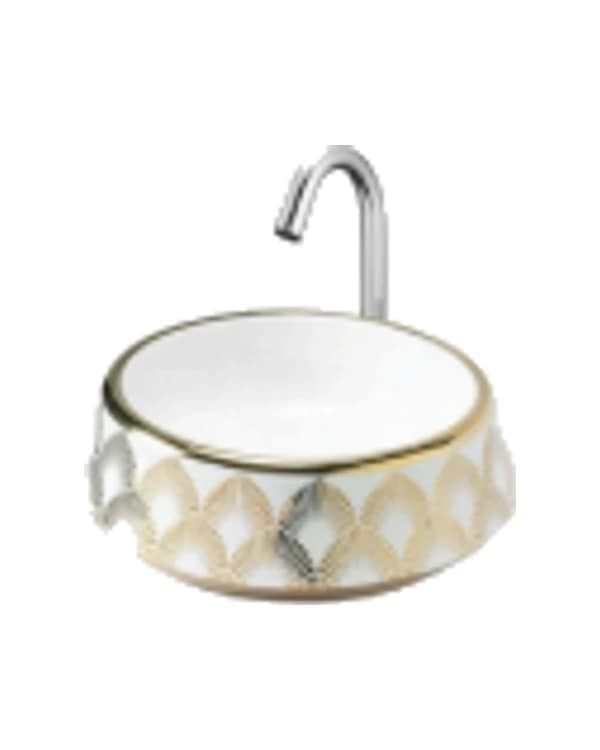 Mount Golden 02 — Heart Golden & Silver at Bandhan Ceramic Mount Golden 02 — Heart Golden & Silver at Bandhan Ceramic