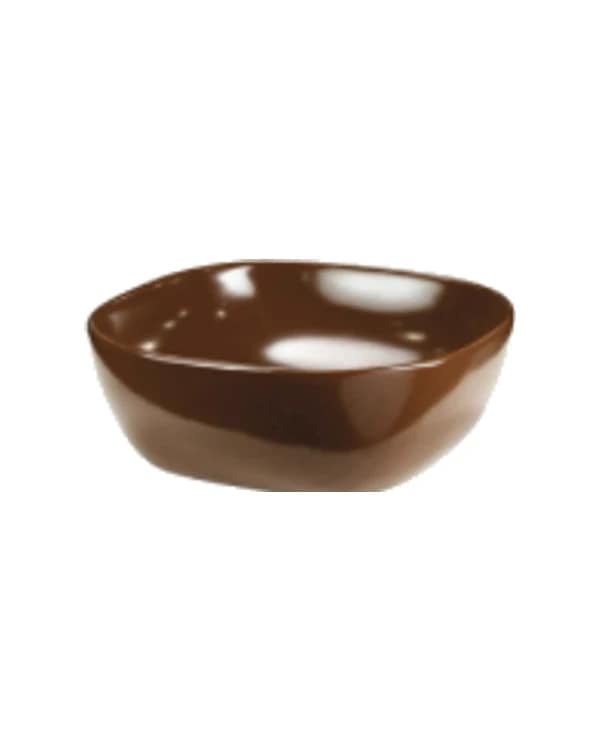 Drip Dark Brown — Heart Matt at Bandhan Ceramic Drip Dark Brown — Heart Matt at Bandhan Ceramic