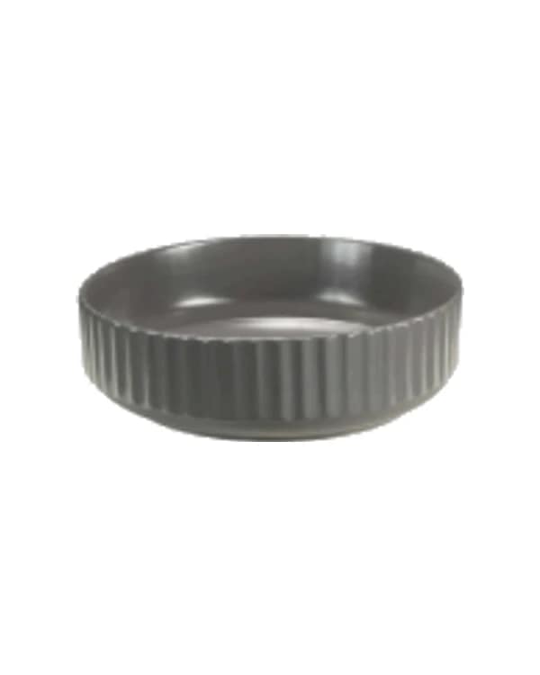 Oval Smokey Grey — Heart Matt at Bandhan Ceramic Oval Smokey Grey — Heart Matt at Bandhan Ceramic