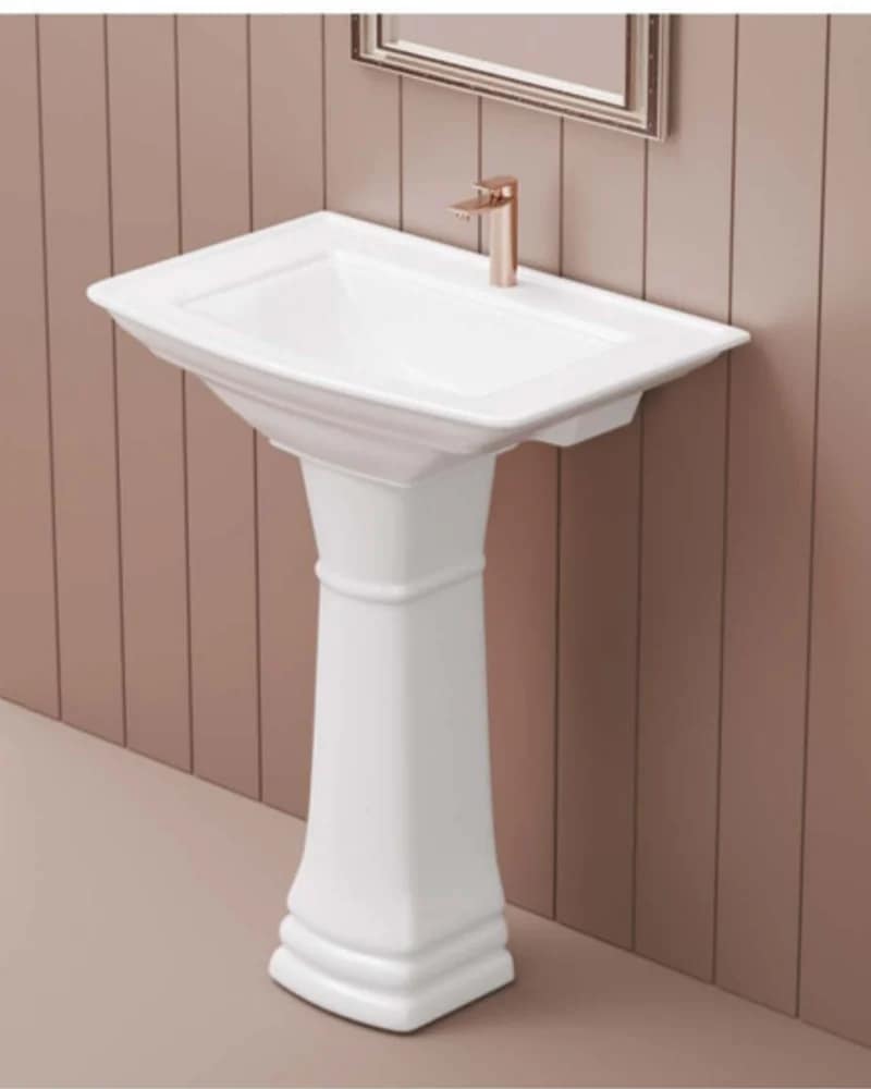 Rajwadi — Radiance Full-Pedestal Basins at Bandhan Ceramic Rajwadi — Radiance Full-Pedestal Basins at Bandhan Ceramic