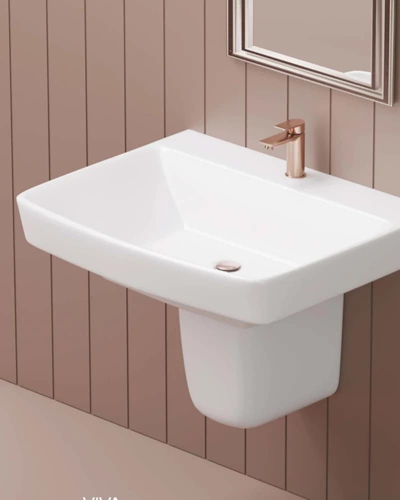 Viva — Radiance Half-Pedestal Basins at Bandhan Ceramic Viva — Radiance Half-Pedestal Basins at Bandhan Ceramic