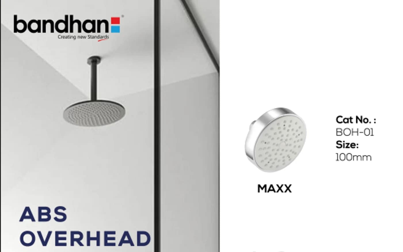 ABS Overhead Showers — Allied Products at Bandhan Ceramic ABS Overhead Showers — Bandhan Ceramic