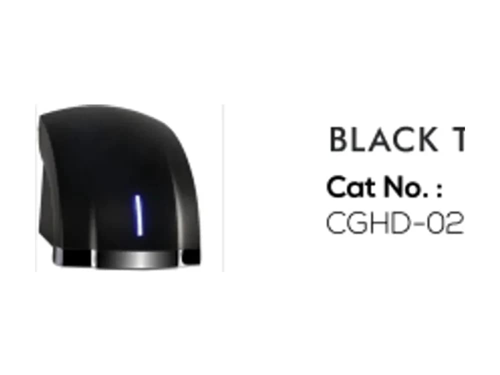 Black Two Waves — Automatic Hand Dryers at Bandhan Ceramic Black Two Waves — Automatic Hand Dryers at Bandhan Ceramic