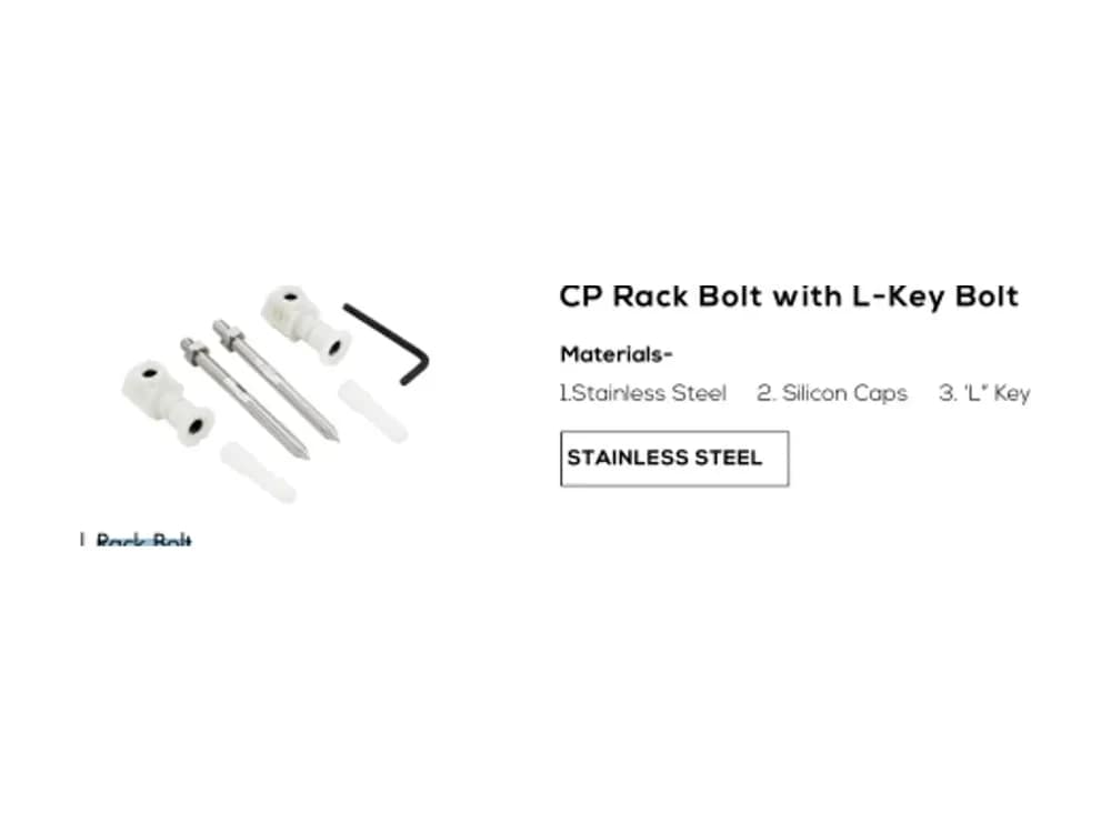 CP Rack Bolt with L-Key Bolt — Rack Bolts at Bandhan Ceramic CP Rack Bolt with L-Key Bolt — Rack Bolts at Bandhan Ceramic