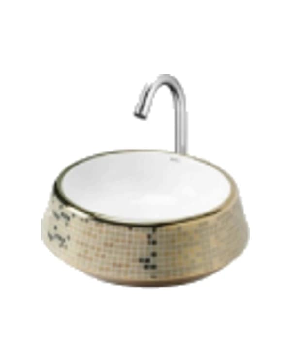Mount Golden 03 — Heart Golden & Silver at Bandhan Ceramic Mount Golden 03 — Heart Golden & Silver at Bandhan Ceramic