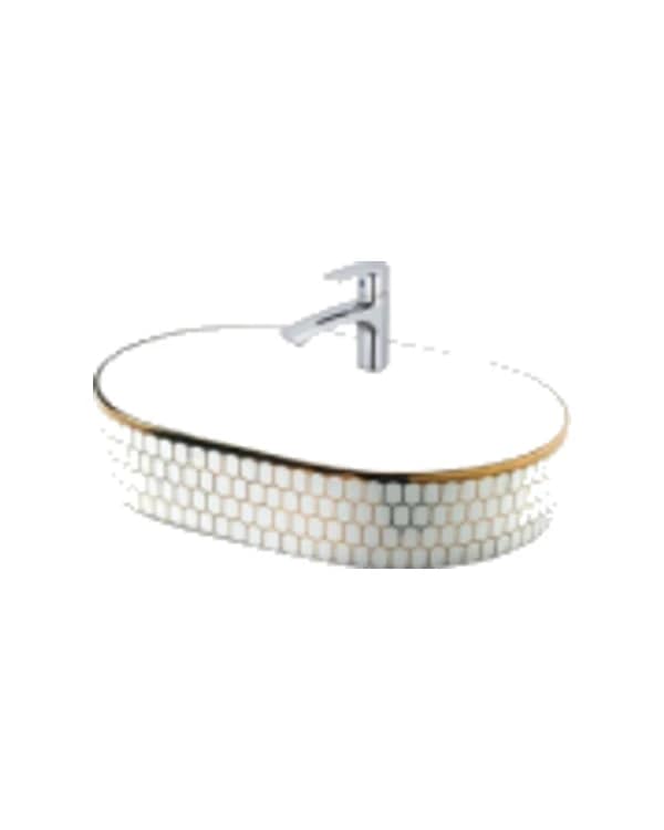 Oge Golden 01 — Heart Golden & Silver at Bandhan Ceramic Oge Golden 01 — Heart Golden & Silver at Bandhan Ceramic