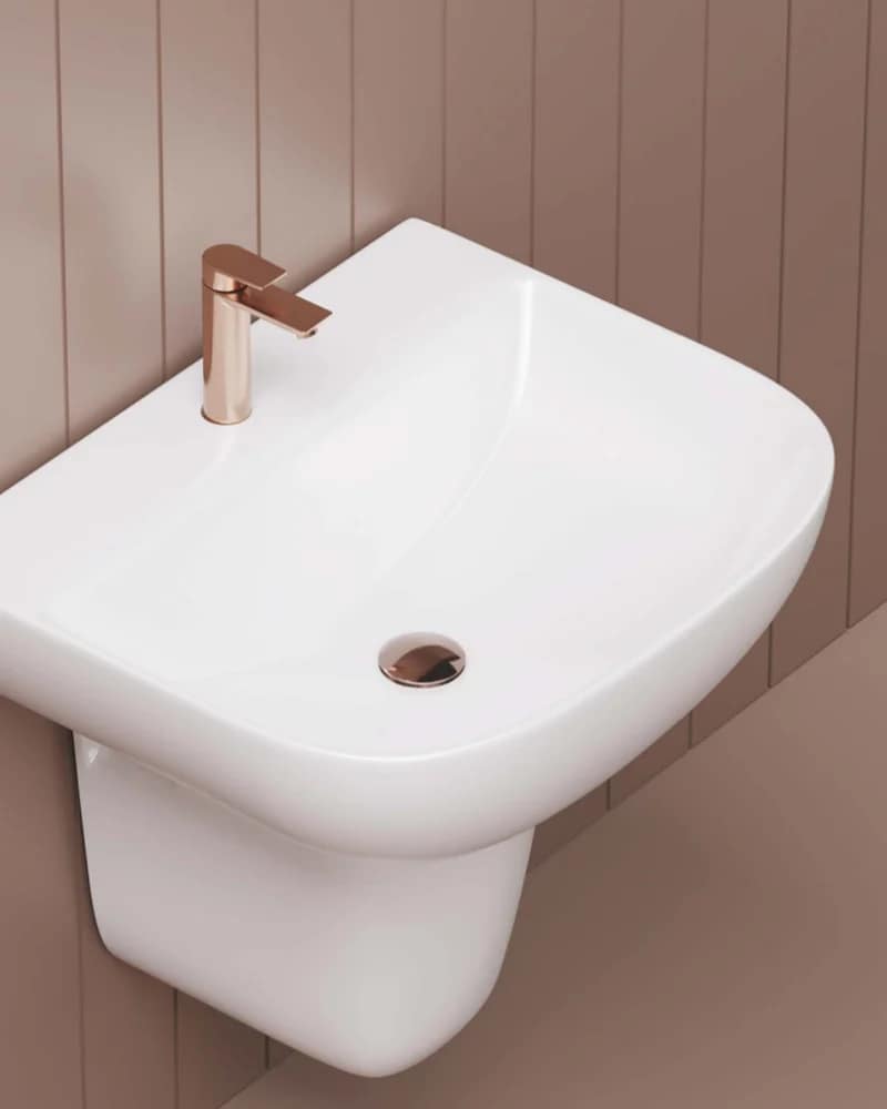 Vegas — Radiance Half-Pedestal Basins at Bandhan Ceramic Vegas — Radiance Half-Pedestal Basins at Bandhan Ceramic