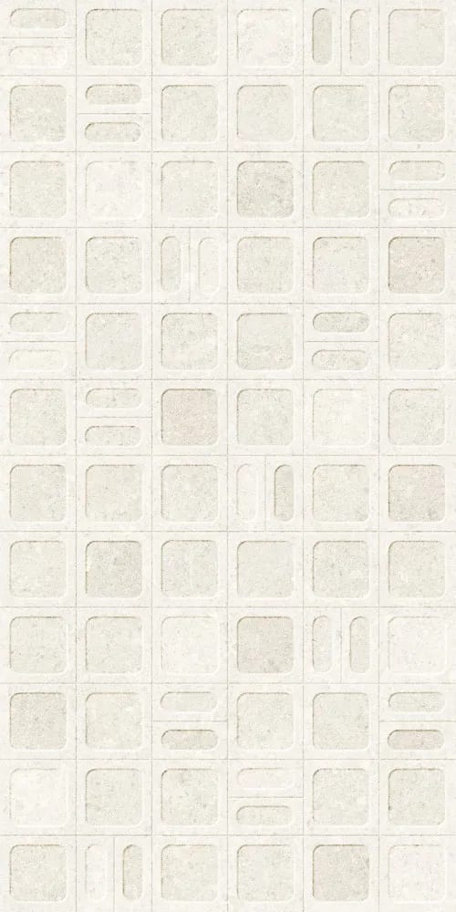 Neomi Bianco Decore — face 1 at Bandhan Ceramic Neomi Bianco Decore 600×1200 mm NR Surface decor tile