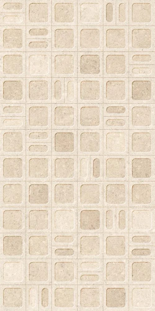 Neomi Crema Decore — face 1 at Bandhan Ceramic Neomi Crema Decore 600×1200 mm NR Surface decor tile