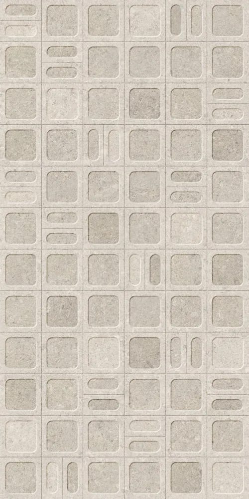 Neomi Grey Decore — face 1 at Bandhan Ceramic Neomi Grey Decore 600×1200 mm NR Surface decor tile
