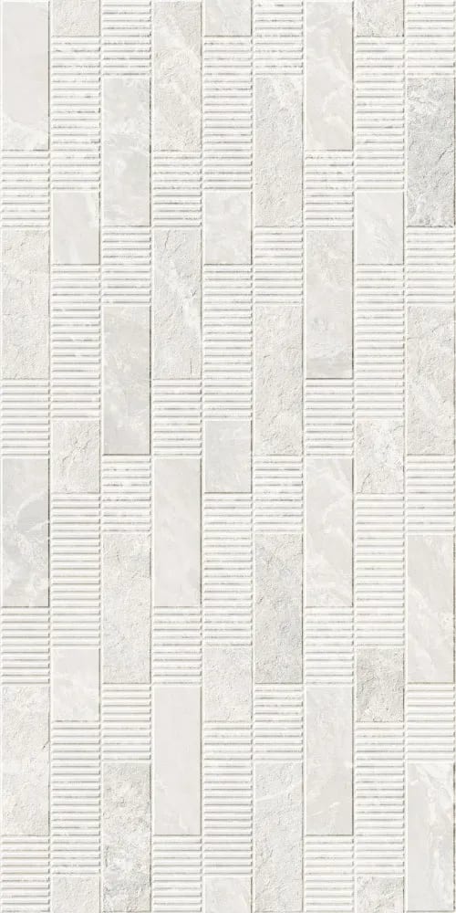 Thassos Bianco Decore — face 1 at Bandhan Ceramic Thassos Bianco Decore 600×1200 mm NR Surface decor tile