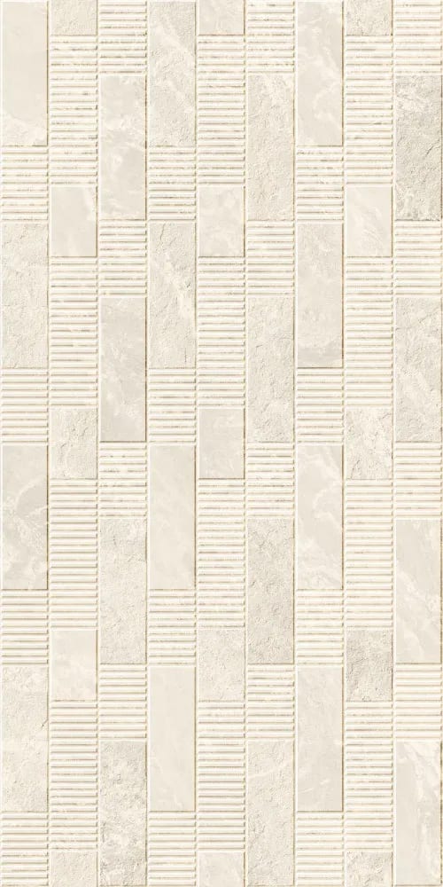 Thassos Crema Decore — face 1 at Bandhan Ceramic Thassos Crema Decore 600×1200 mm NR Surface decor tile